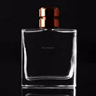 50ml 100ml square shaped clear perfume empty glass bottles