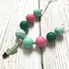 Newest Cactus Baby Girl Kids Bubble Gum Chunky baby Necklace