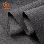 Wholesale softly touch textile knitted plain dyed polyester material women fashion dress fabric