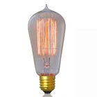 ST58 Vintage Spiral Filament Transparent Incandescent Bulbs Nostalgic Edison Light Bulbs Tubular Lamps