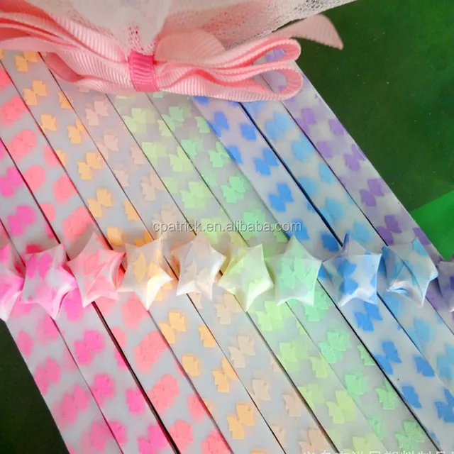 luminous wholesale diy star origami folding paper/butterfly
