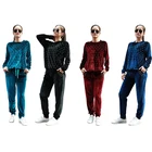 2019 Good Quality Korea Velvet Sport Muslim women Islamic clothing abaya Suit