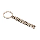 cheap antique color key chain metal custom letter keychain