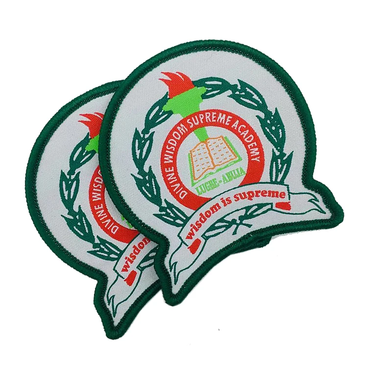 High Quality Custom School Uniform Woven Badge Suit Badge From China