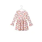 China wholesale baby girl clothing long sleeve maxi Christmas high quality dress