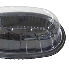 Chicken Container Chicken Container Food Grade Disposable Black PP Plastic Roast Chicken Container