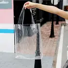 New Style Transparent Clear Plastic Beach Shoulder Women Pvc Tote Handbag