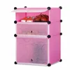High quality bedroom cartoon design baby plastic wardrobe cabinet