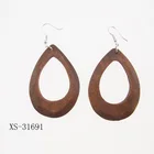 Wholesale New Arrival Korean Style Material Hoop Wood Jewelry Earrings