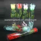 clear plastic tubes for rose flower, PVC tube for flower