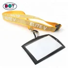 Promotional Breakaway Woven Customized Silkscreen Printed Logo Neck Glitter Lanyards with ID Card
