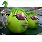 Green Funny Cartoon Character Inflatable Air PVC Pot Plant Head Model Balloon