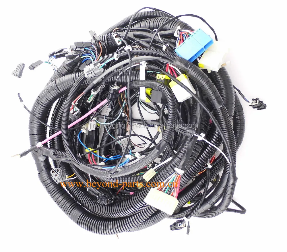 excavator wiring harness earth moving machinery console cables internal