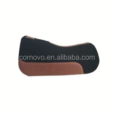 Wear microfiber leather 18mm felt saddle pad western for horses