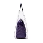 2pcs Purse Set Clear PVC Handbags for Women Large Tote Bag