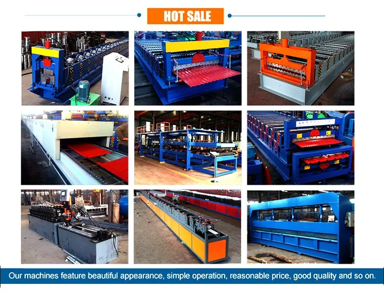 Botou city canton fair authentication 828 automatoc press blue making glazed joists steel roof tile roll froming machine with ce