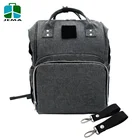 2019 Custom Waterproof Baby USB Diaper Bag Backpack With Stroller Straps