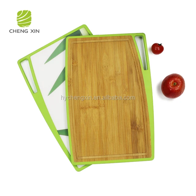 2018 High Quality New Design kitchen core bamboo cutting board with edge