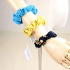 Custom Printed Silk Satin Hair Scrunchies Bulk Wholesale