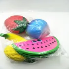 Custom 3/4/5pcs jumbo fruit set squishies slowing rising toys