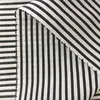 Custom yarn dyed stripe silk/cotton voile fabric