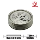300 EOE EZO ETP Metal Pull Tab Pop Top Cap Ring Pull Lids 73mm Easy Open Door For Tin Can