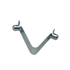 China Supplier Offer Zinc Plated Spring Steel V Shape Clip With Snap Button