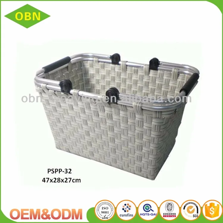 2018 hot sell bulk shopping rectangular plastic basket