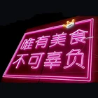 3d acrylic led custom logo neon wall sign restaurant mini neon signs chinese with led advertising signs restaurant
