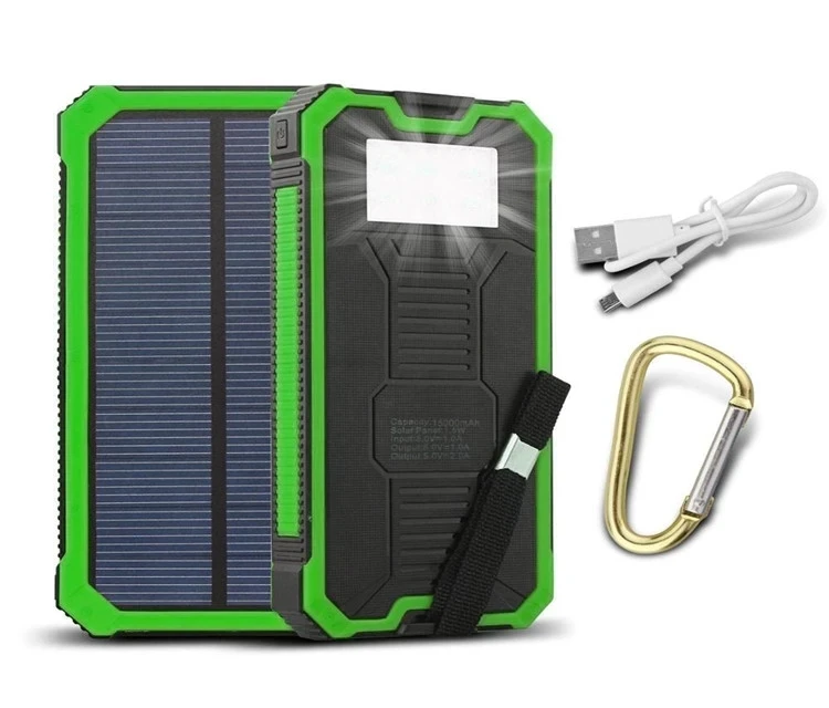 Promotional 10000mah Solar Mobile Charger Power Bank with Customized Logo Outdoor Power Supply - ANKUX.COM