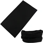 Solid seamless multifunctional tube plain black bandana