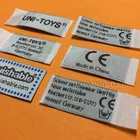 wholesale fabric custom embroidered main woven label for clothing