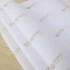 Custom die cutting brand name printed white tissue paper sheets