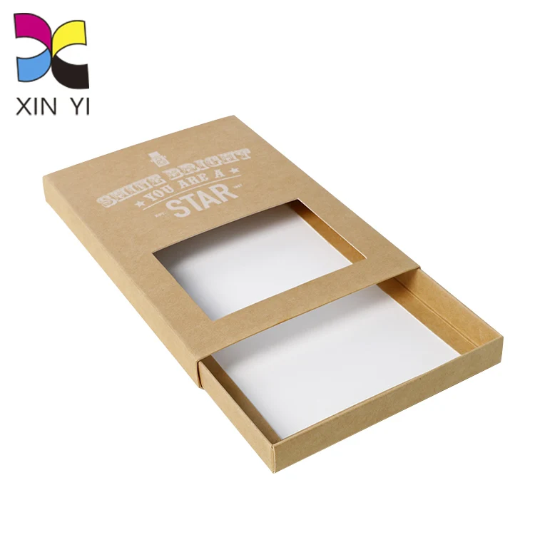 best selling eco friendly packaging recycle carton sliding brown