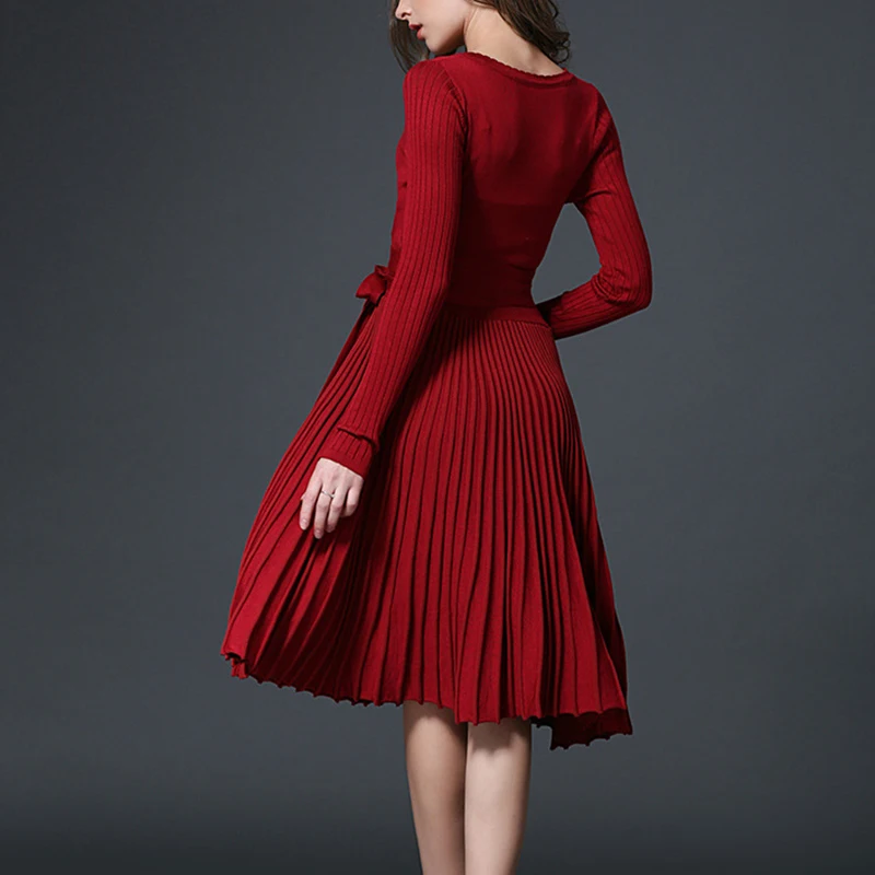 V-neck Dress Women (2)
