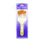 Hot Sale 3 pack Non Slip Cheap Price Quality Artist Acrylic Paint makeup brush set