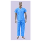High quality safety reinforced disposable non woven pp surgical gown nursing uniforms short lab coat