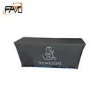 Custom advertising trade show fitted stretch spandex table cloth