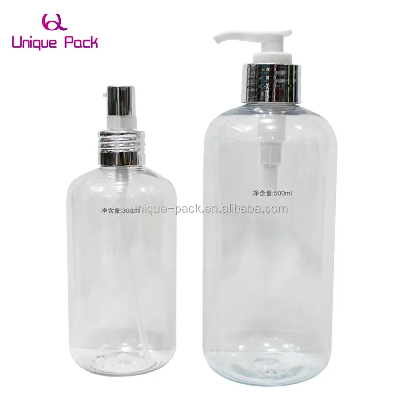 HDPE 500ML White Shampoo Empty Plastic Pump Bottle
