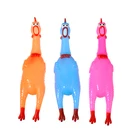 Wholesale Stress Relief Toys Screaming Soft Squeaky Pet Weird Rubber Chicken For Voice Dog Toy,Dog Toy Chicken