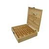 Natural customized wood essential oil box with lid