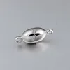 925 sterling silver magnet clasp,oval magnetic clasps for jewelry making