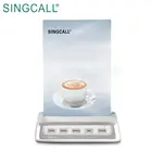 SINGCALL wireless restaurant calling system with acrylic board menu holder