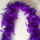 Factory Wholesale Dyed Fresh Mint Turkey Marabou Feather Plumage Boas