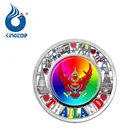 Custom Logo Decorate Souvenir Thailand Round Promotional Fridge Magnet Colored