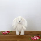Doll Teddy Bunny Photo Prop Stuffed Animal Toy Newborn Mohair Bunny Props Knitted Rabbit Doll