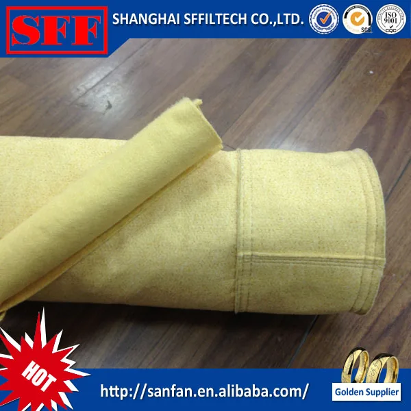 Nonwoven Aramid felt filter cloth NOMEX dust filter bag