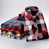 Custom Skin-friendly Soft Casual Wear Yarn Dyed Plaid Flannel Shirt Men