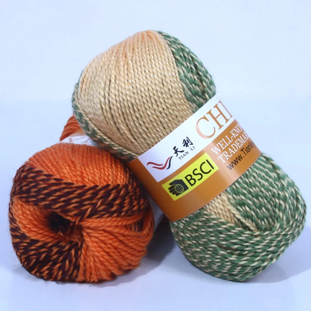 Wool And Acrylic Yarn Hand Knitting 