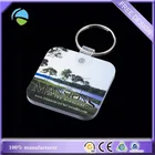 Custom Rounded Corners Square Soft EVA PVC Foams Key Chain Keyring